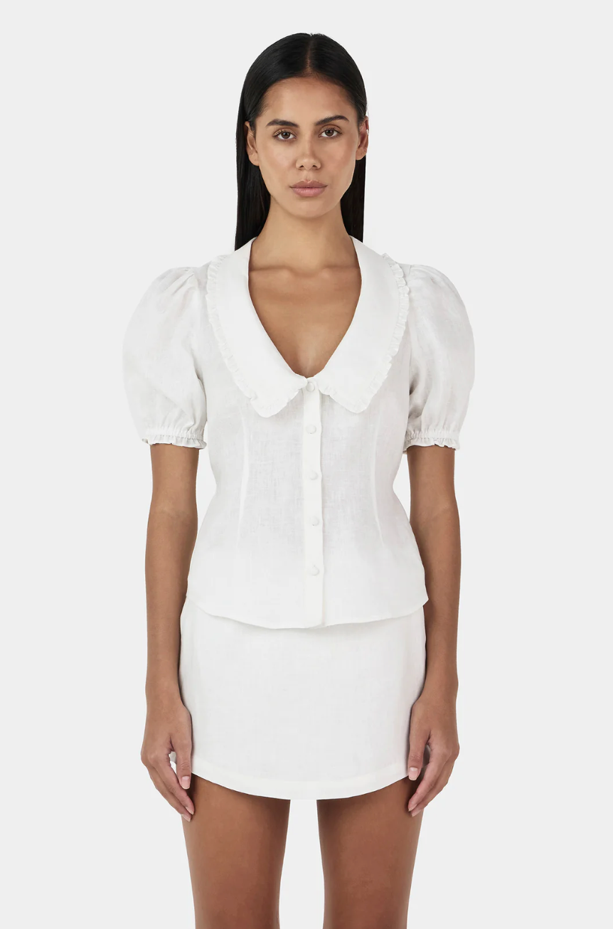 IZZY LINEN SHIRT | IVORY