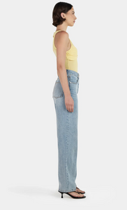 HALSEY MESH TOP | LEMON