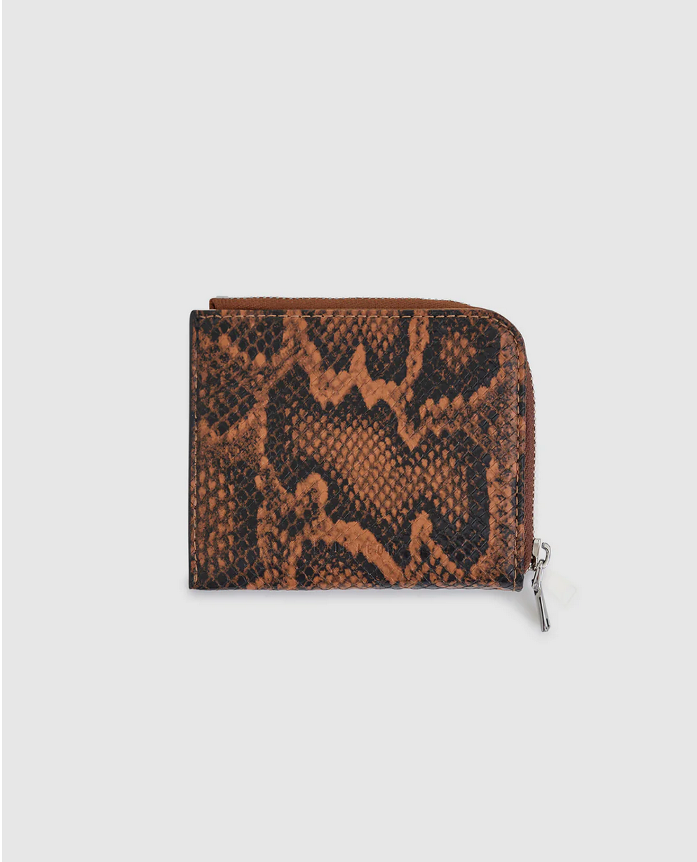 ADIE ZIP AROUND WALLET | BRUNETTE PYTHON