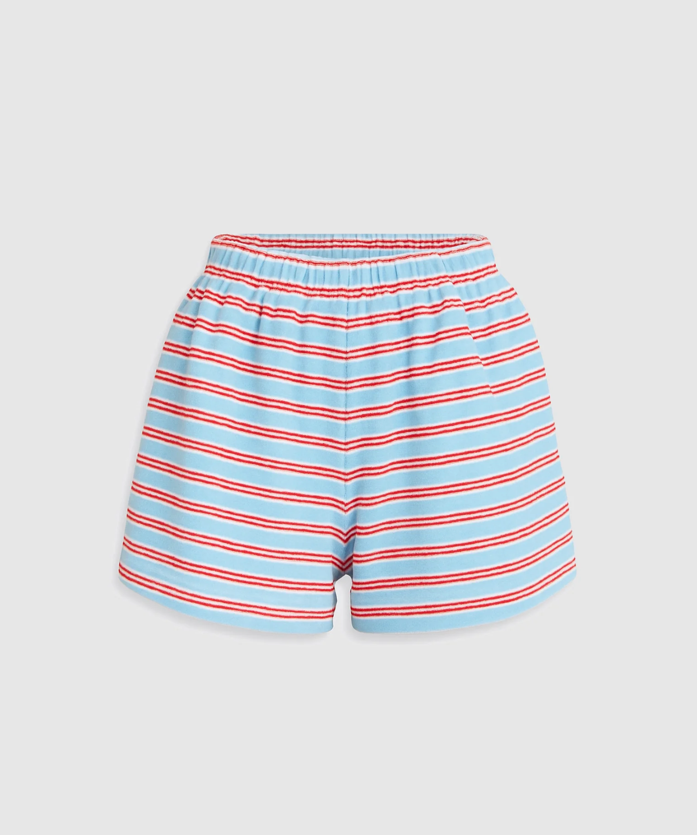 TERRY SHORTS | BLUE/RED STRIPE