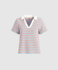 TERRY POLO | BLUE/RED STRIPE