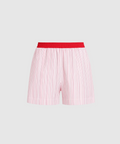 MULTI TENCEL LOUNGE SHORT | PINK MULTI STRIPE