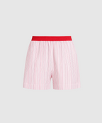 MULTI TENCEL LOUNGE SHORT | PINK MULTI STRIPE