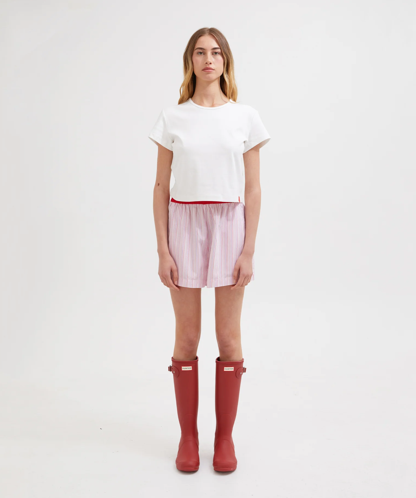 MULTI TENCEL LOUNGE SHORT | PINK MULTI STRIPE