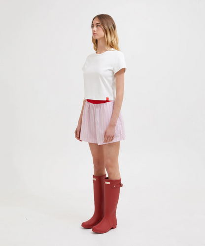 MULTI TENCEL LOUNGE SHORT | PINK MULTI STRIPE
