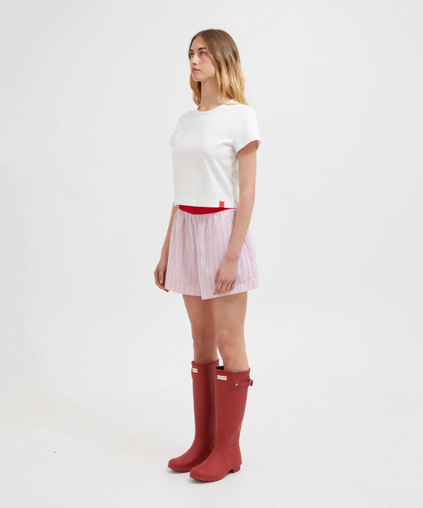 MULTI TENCEL LOUNGE SHORT | PINK MULTI STRIPE