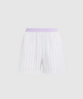 MULTI TENCEL LOUNGE SHORT | PURPLE MULTI STRIPE