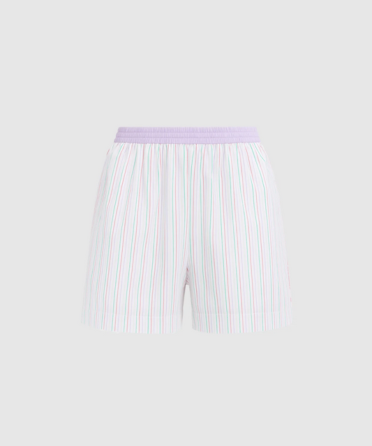MULTI TENCEL LOUNGE SHORT | PURPLE MULTI STRIPE