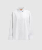 MULTI TENCEL LOUNGE SHIRT | LILAC MULTI STRIPE