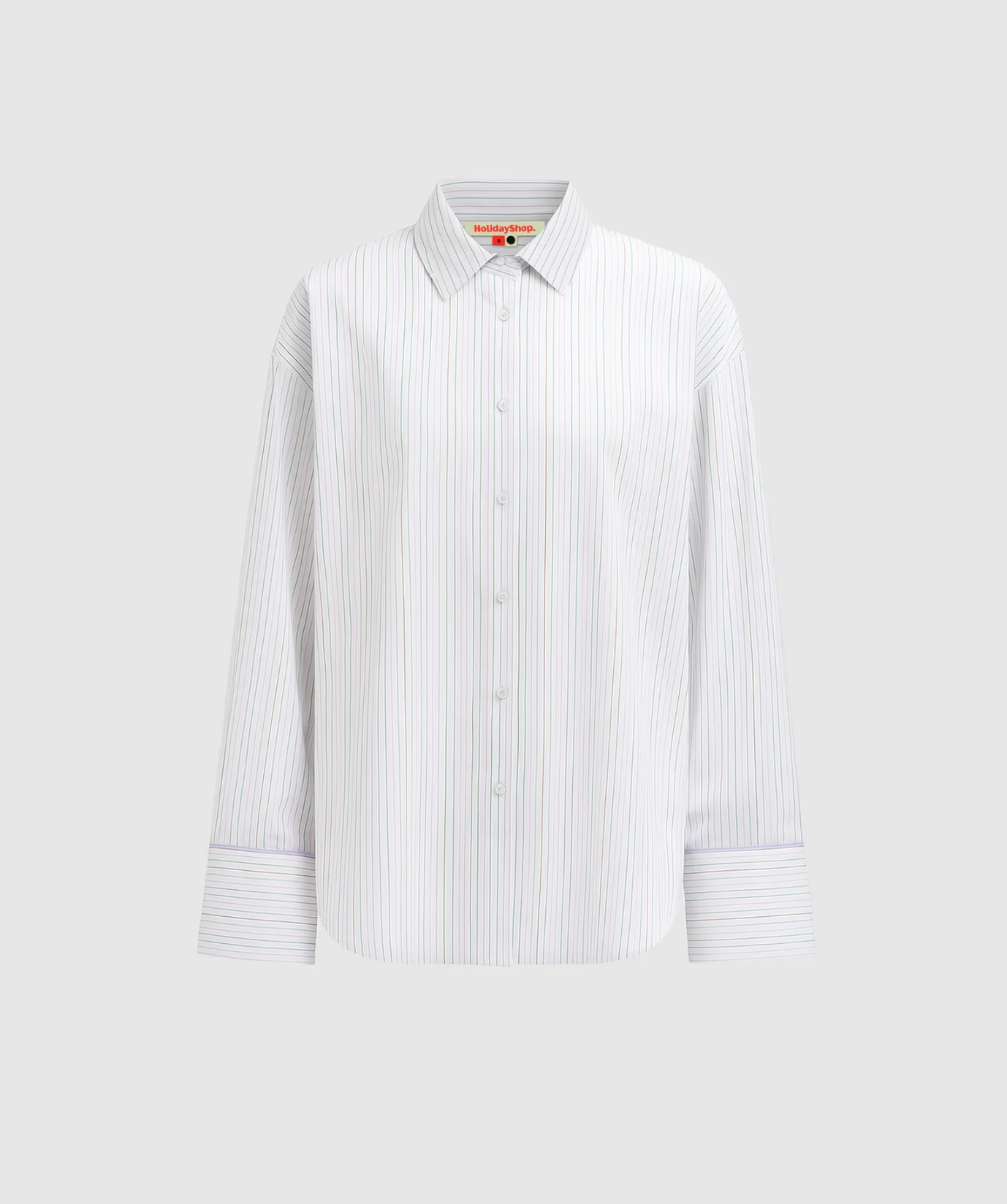 MULTI TENCEL LOUNGE SHIRT | LILAC MULTI STRIPE