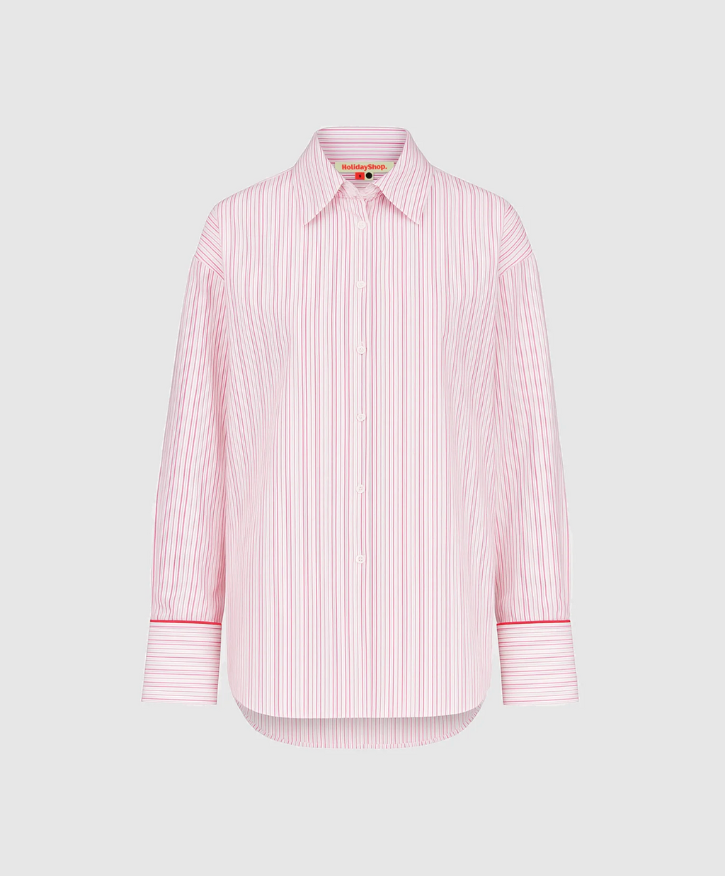 MULTI TENCEL LOUNGE SHIRT | PINK MULITI STRIPE