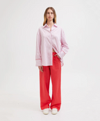 MULTI TENCEL LOUNGE SHIRT | PINK MULITI STRIPE