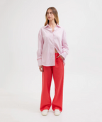 MULTI TENCEL LOUNGE SHIRT | PINK MULITI STRIPE