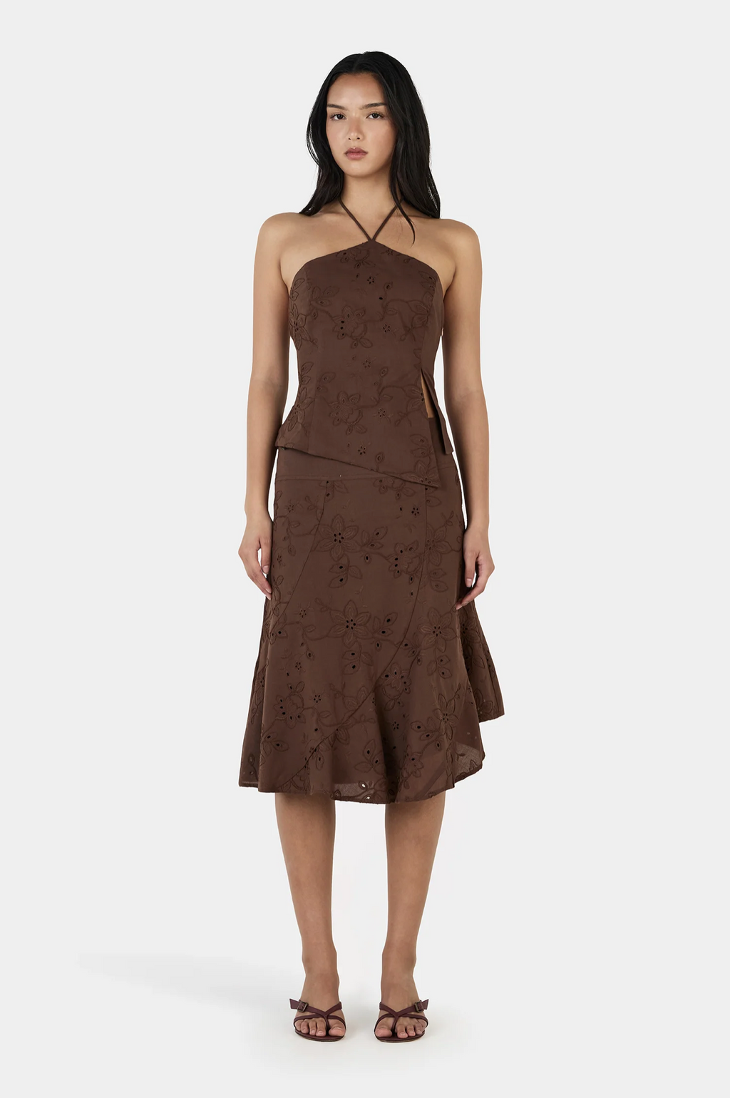 JASMINE MIDI SKIRT | CHOCOLATE ANGLAISE