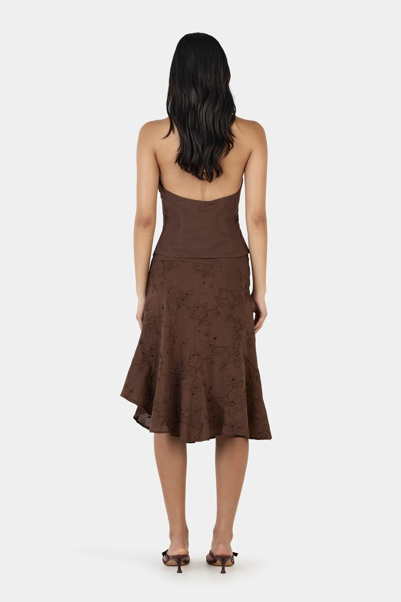 JASMINE MIDI SKIRT | CHOCOLATE ANGLAISE