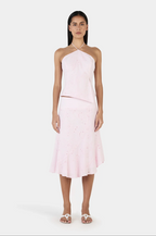 JASMINE MIDI SKIRT | BABY PINK ANGLAISE