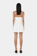 YASH MINI DRESS | WHITE ANGLAISE