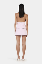 SELMA STUDDED TOP | BABY PINK