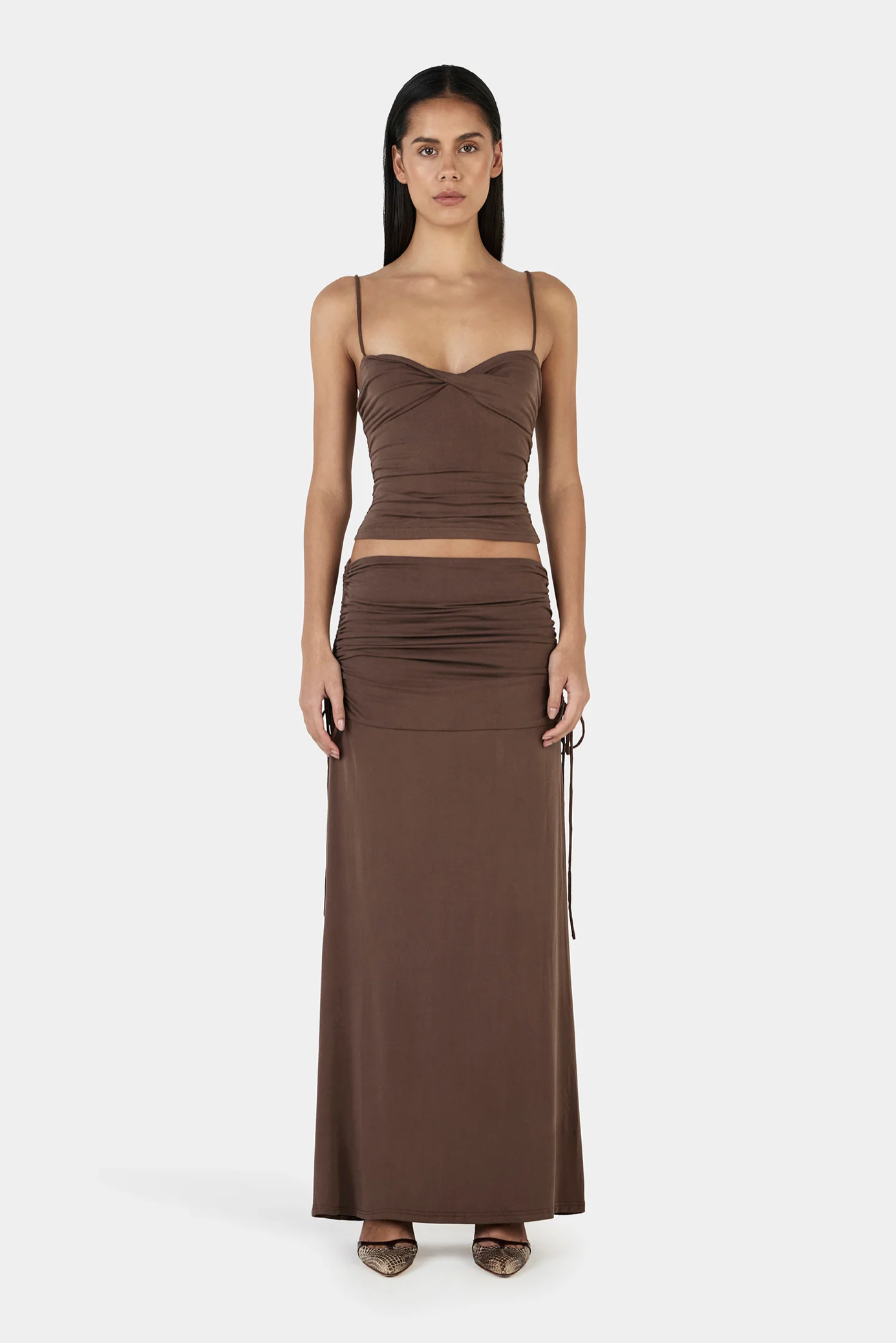 HEATHER MAXI SKIRT | CHOCOLATE