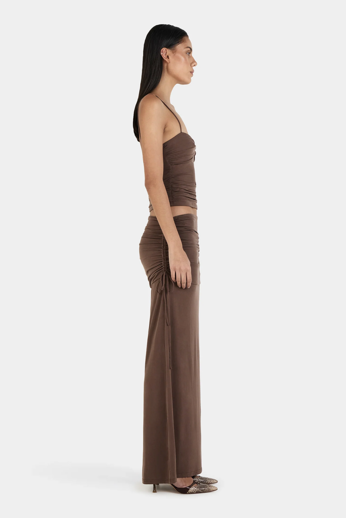 HEATHER MAXI SKIRT | CHOCOLATE