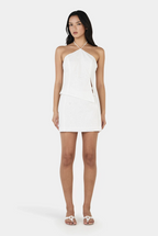 CELINA MINI SKIRT | WHITE ANGLAISE