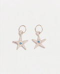 WONKY STAR EARRINGS | BABY BLUE