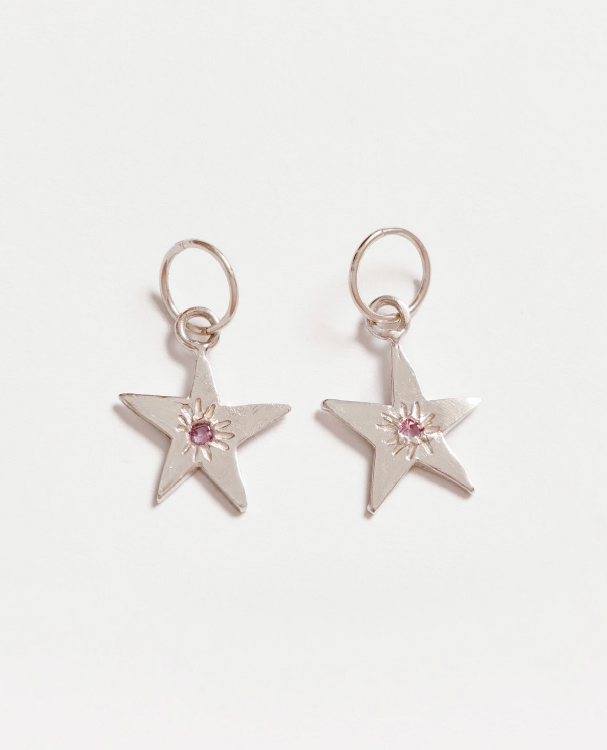 WONKY STAR EARRINGS | BABY PINK