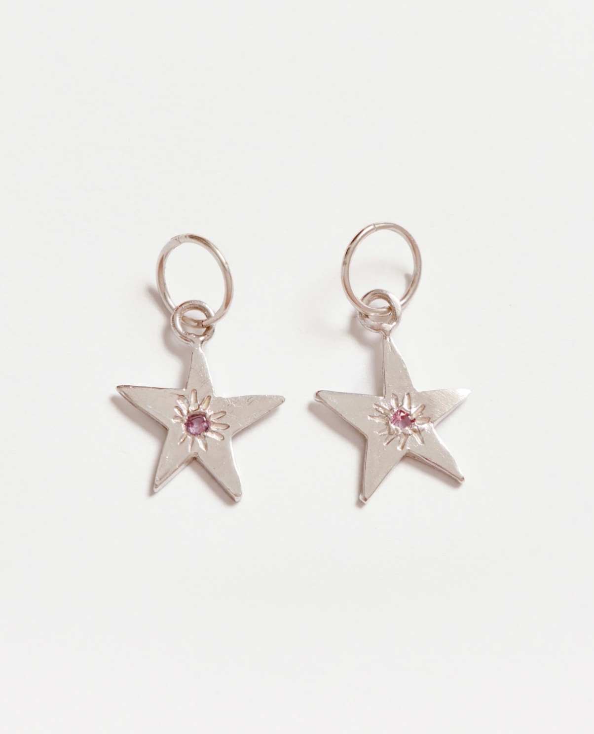 WONKY STAR EARRINGS | BABY PINK