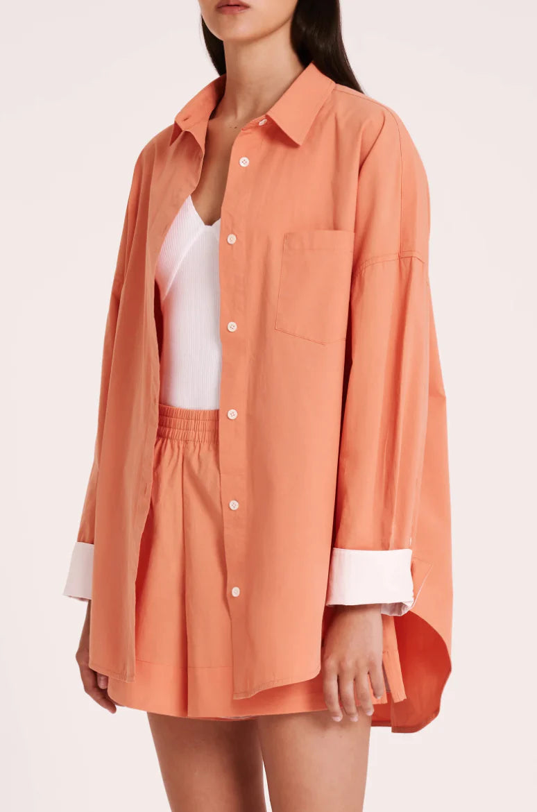 SIGRID POPLIN SHIRT | WATERMELON