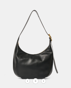 LARGE EVERYDAY CROISSANT BAG | BLACK