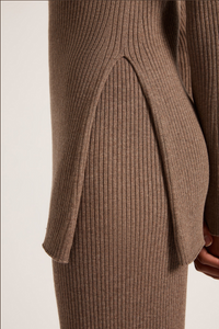 MALO KNIT TUNIC | MOCHA
