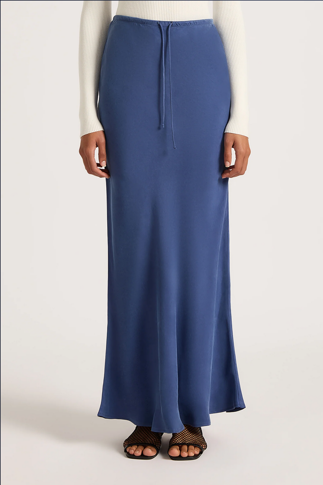 HAYZE CUPRO MAXI SKIRT | INDIGO