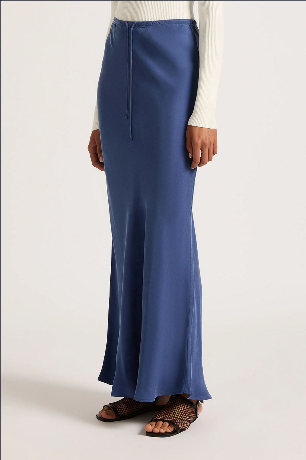 HAYZE CUPRO MAXI SKIRT | INDIGO