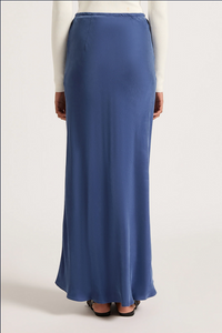 HAYZE CUPRO MAXI SKIRT | INDIGO