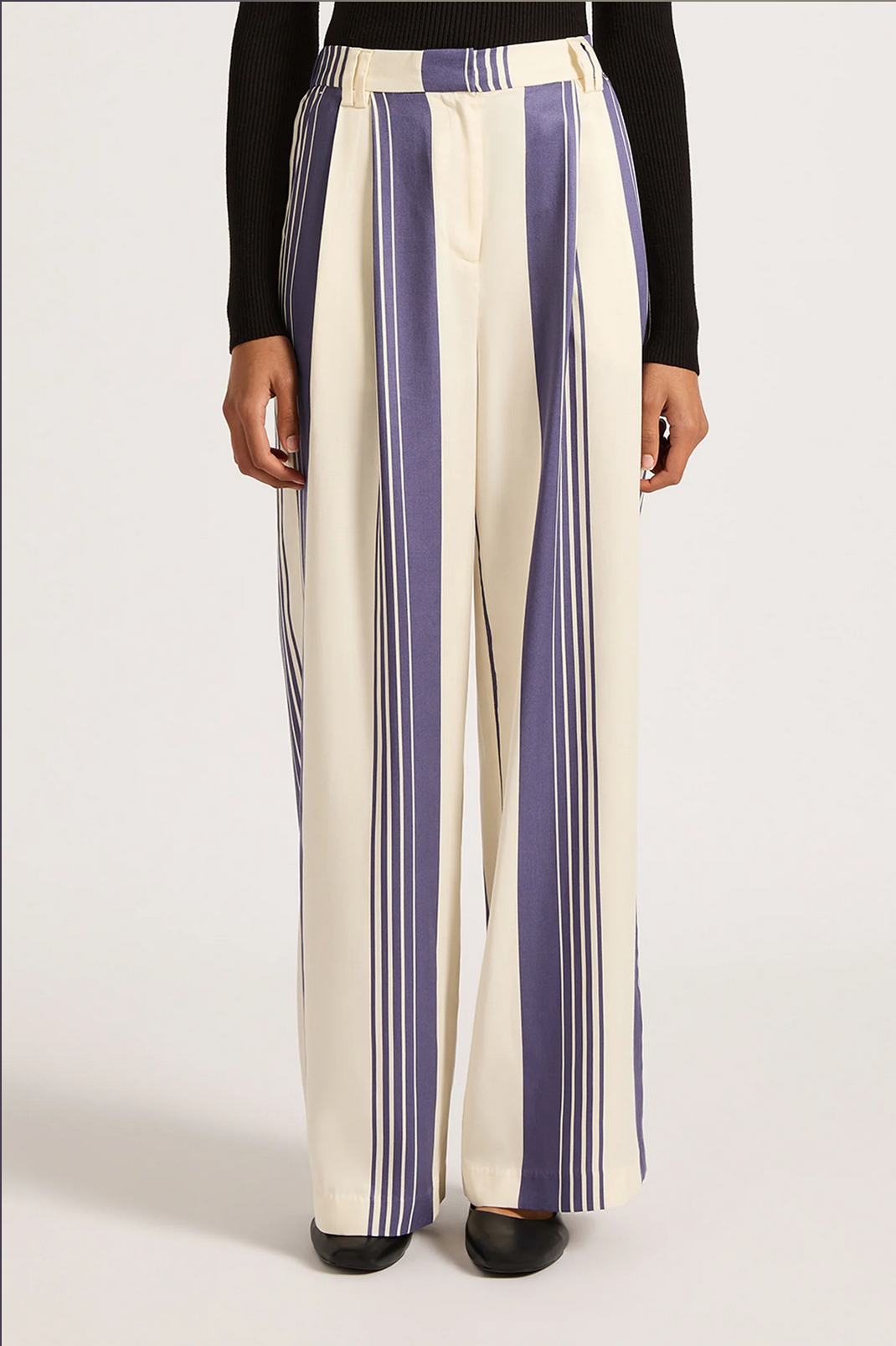 ALBION TENCEL PANT | STORM STRIPE