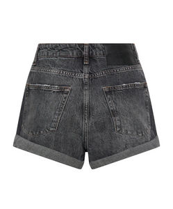 BANDITS HIGH WAIST DENIM SHORT | CHARCOAL