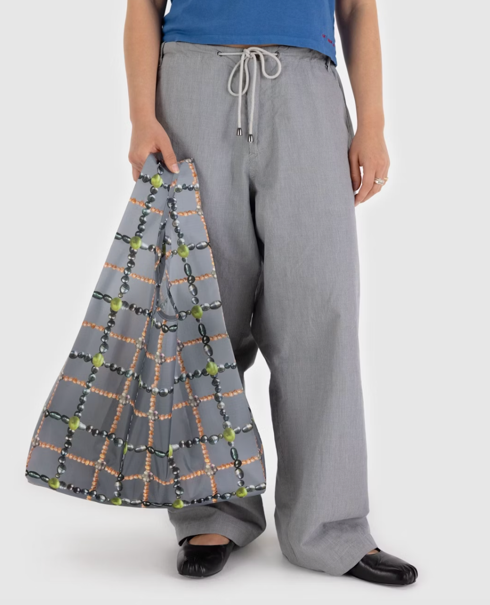 STANDARD BAGGU |  BEADED PLAID
