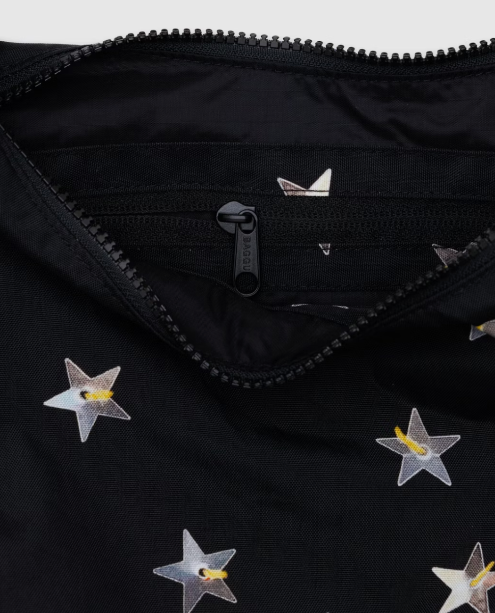 MEDIUM NYLON CRESCENT BAG | STARS