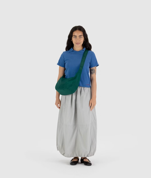 MEDIUM NYLON CRESCENT BAG | CYPRESS