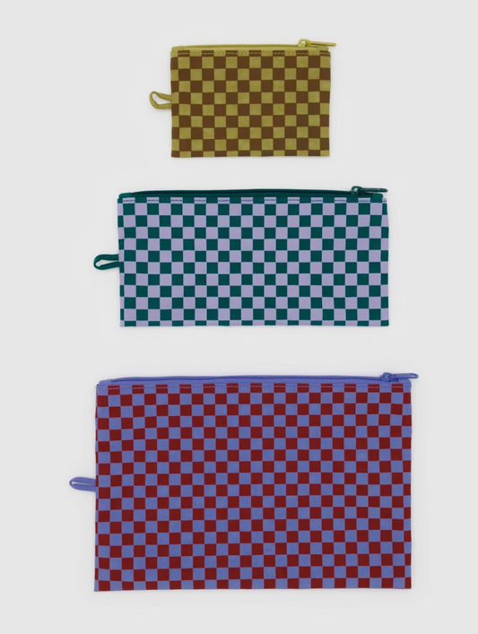 FLAT POUCH SET | JEWEL CHECKS