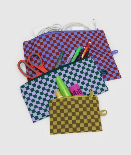 FLAT POUCH SET | JEWEL CHECKS