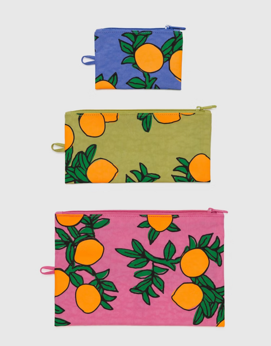 FLAT POUCH SET | ORANGE TREES