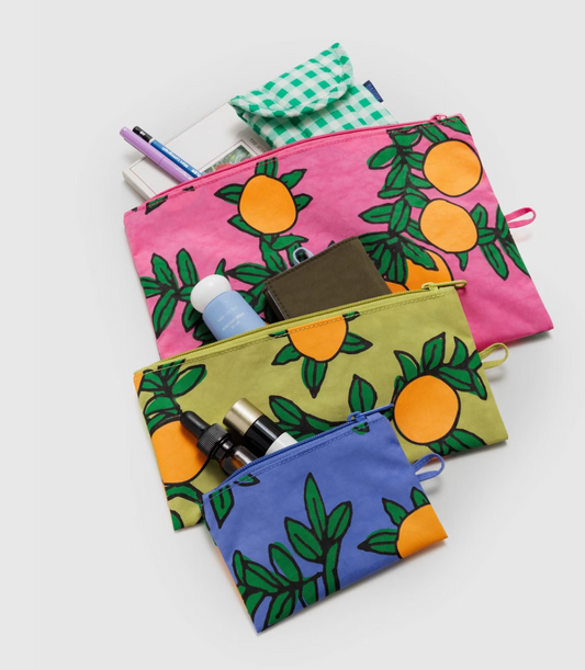 FLAT POUCH SET | ORANGE TREES