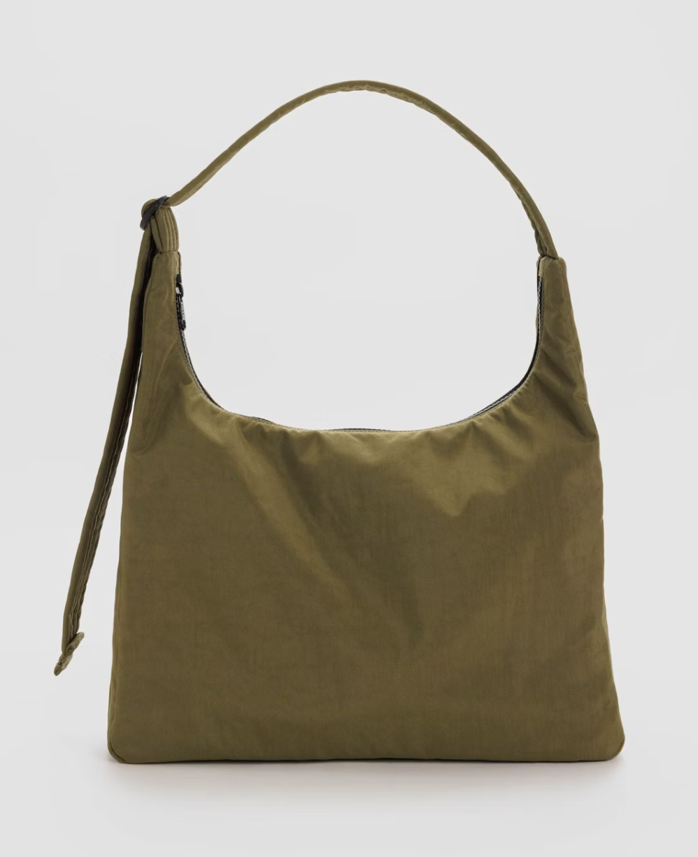 NYLON SHOULDER BAG | SEAWEED