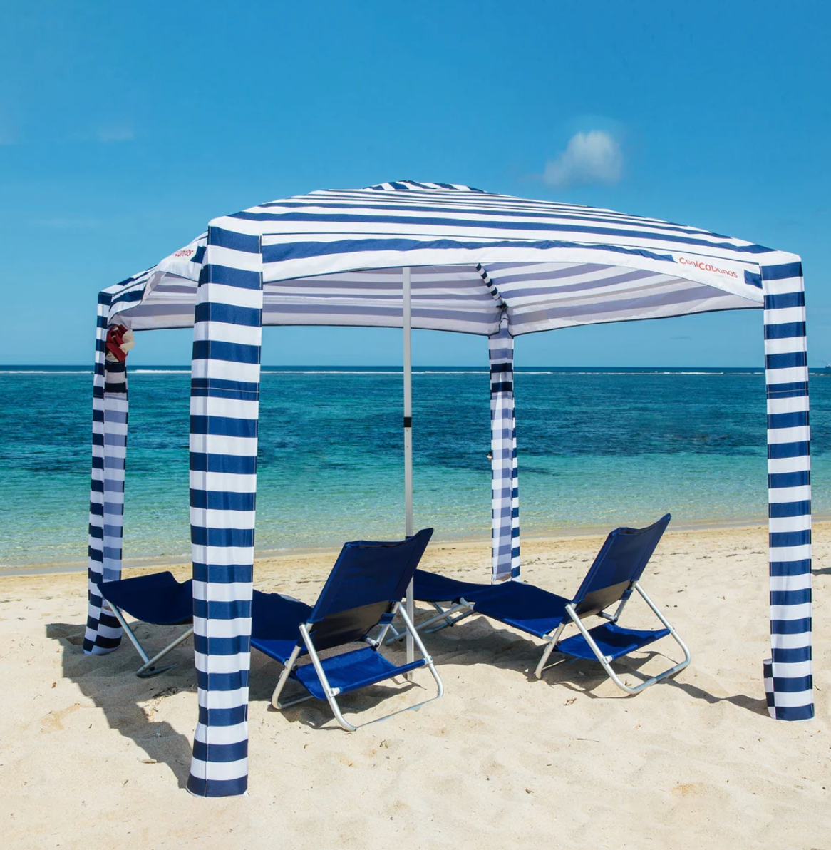 THE COOLCABANAS 5  LARGE |  NAVY STRIPES