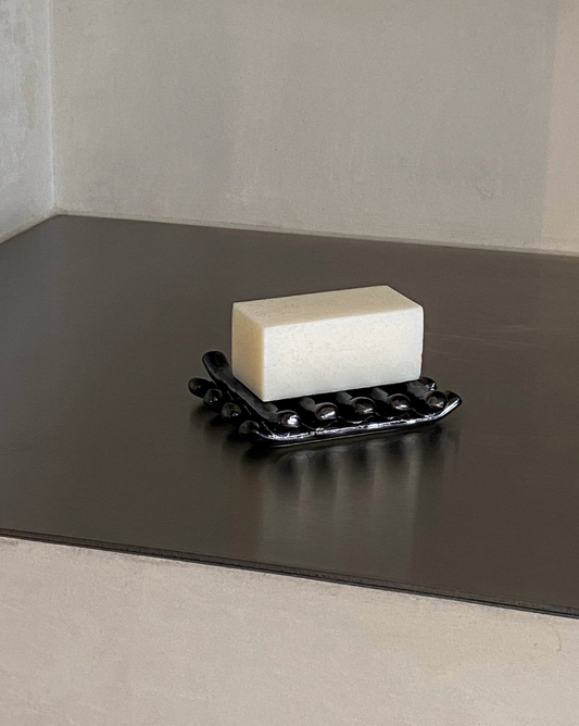 GRID SOAP DISH | CHROME