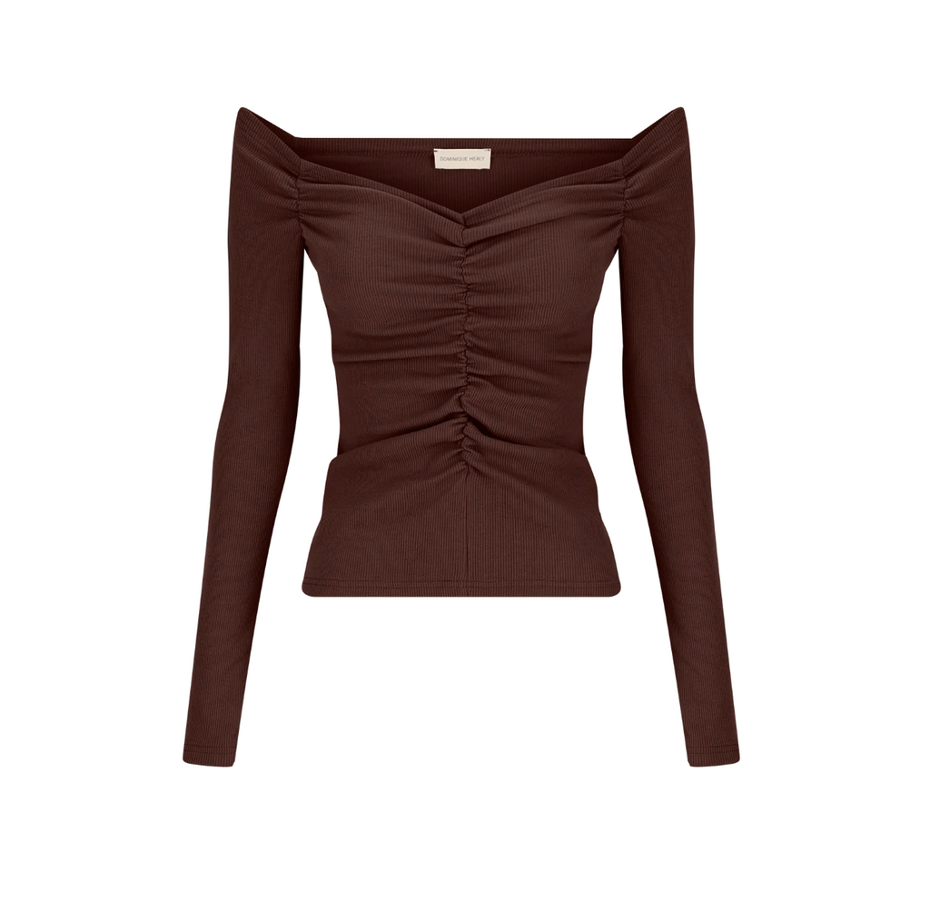 LUELLA LONGSLEEVE | CHOCOLATE RIB