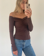 LUELLA LONGSLEEVE | CHOCOLATE RIB