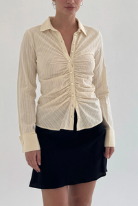 RUCHED FRONT SHIRT | BURRO