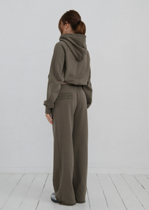 RAW HEM TRACKPANT | KHAKI